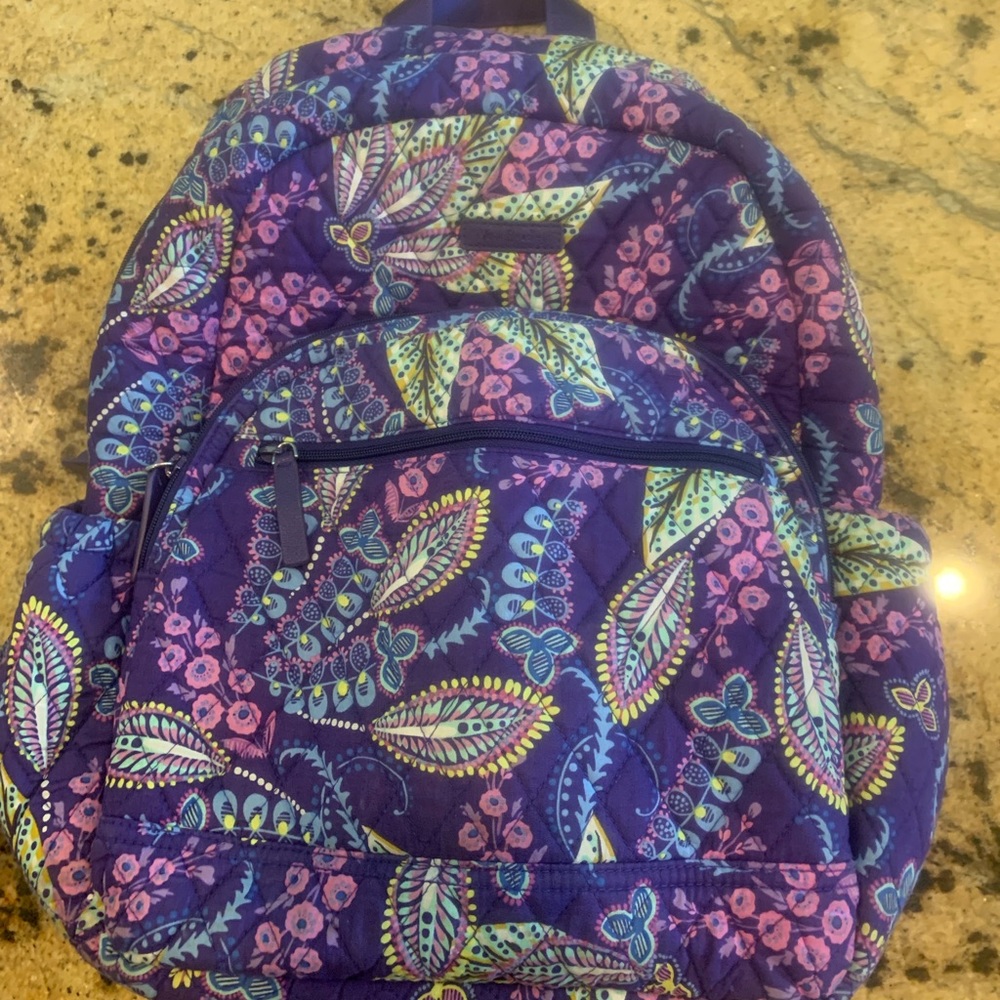 Vera Bradley batik leaves backpack